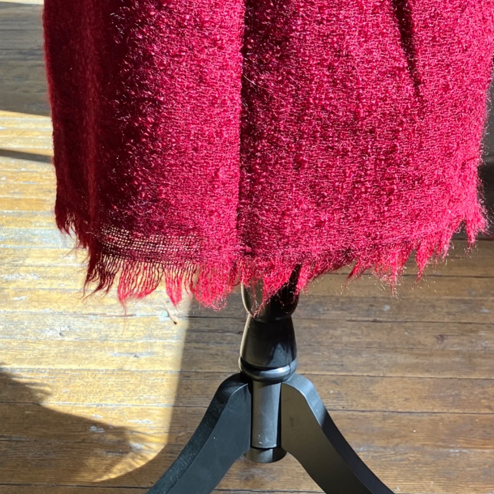 Kenneth Cole Burgundy wool and Mohair deess - Picture 6 of 12